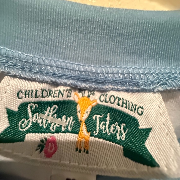 Kids Long Sleeve Tee in Light Blue - Picture 4 of 6